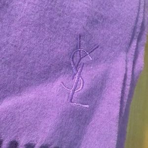 Violet YSL Yves Saint Laurent scarf